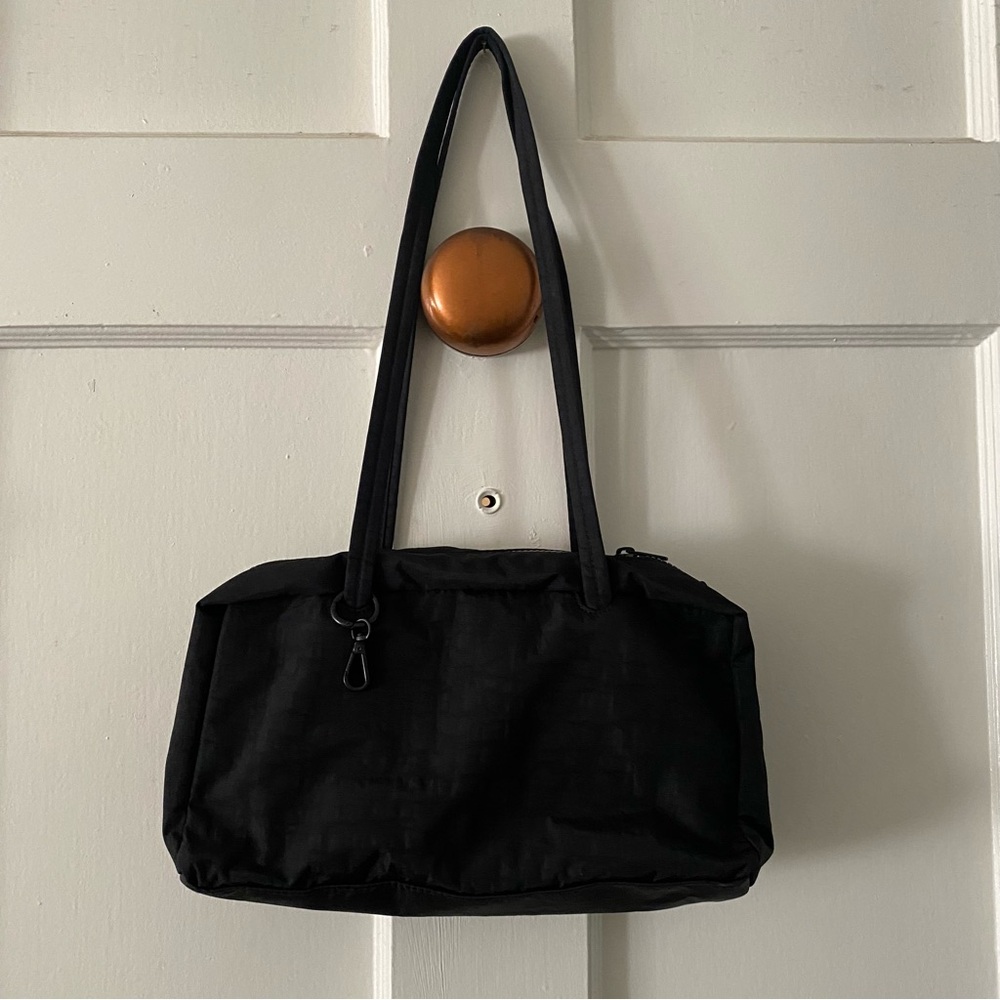 BAGGU Nylon Bowler Bag in Black